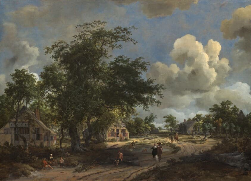 A View on a High Road — Meindert Hobbema