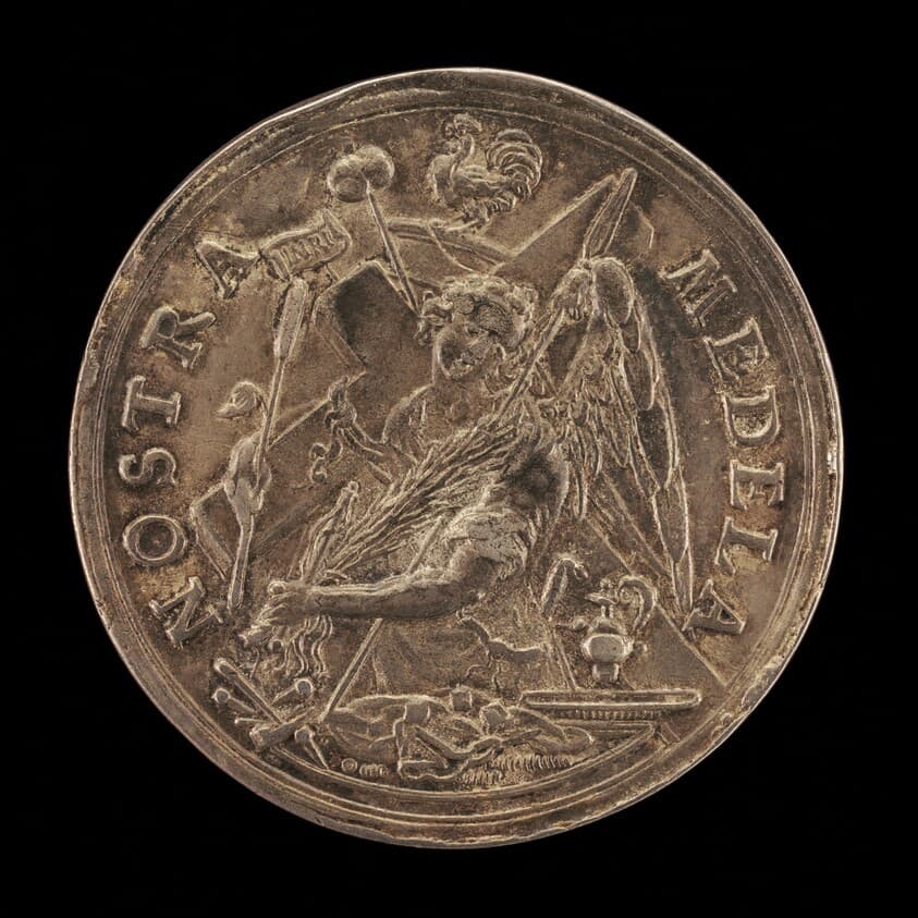Angel with the Instruments of the Passion [reverse] — Sebastian Dadler