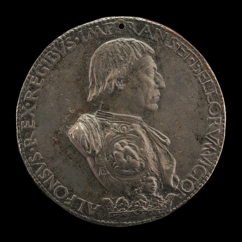 Alfonso V of Aragon, 1396-1458, King of Naples and Sicily 1443 [obverse] — Cristoforo di Geremia