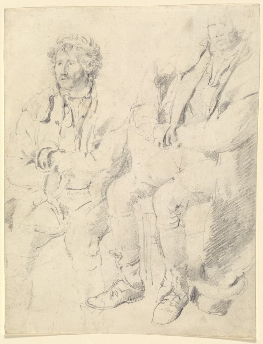 Two Studies of a Seated Man — James Ward