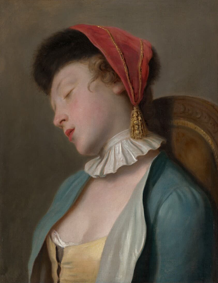 A Sleeping Girl — Pietro Rotari
