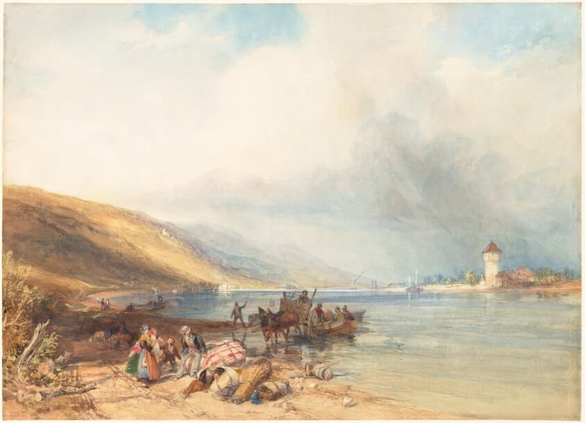 Oberlahnstein on the Rhine — James Duffield Harding