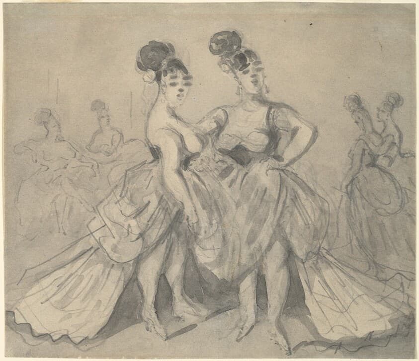 Two Women of Pleasure — Constantin Guys