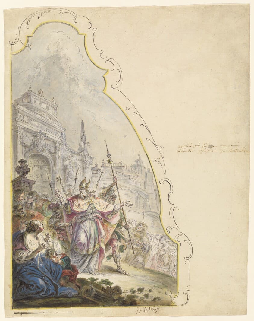 Saint Ignatius Leaving Antioch — Johann Baptist Enderle