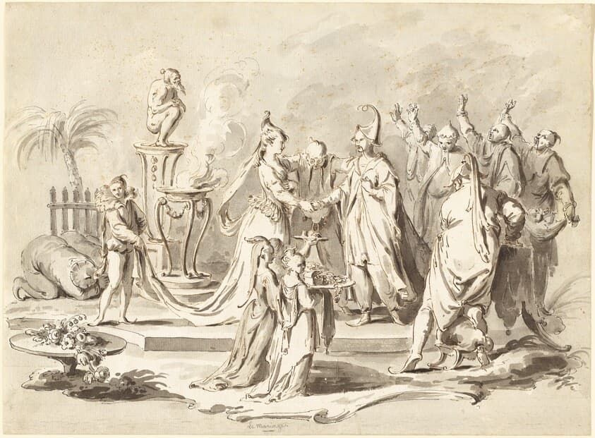 The Marriage of Europe and China — Pietro Antonio Novelli