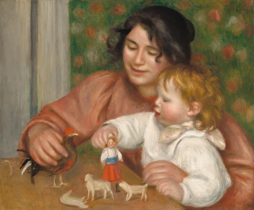 Child with Toys - Gabrielle and the Artist's Son, Jean — Auguste Renoir