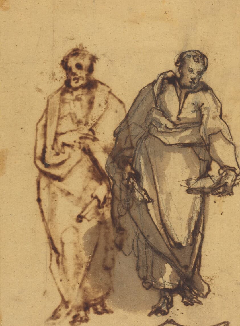 Two Draped Figures — Cherubino Alberti