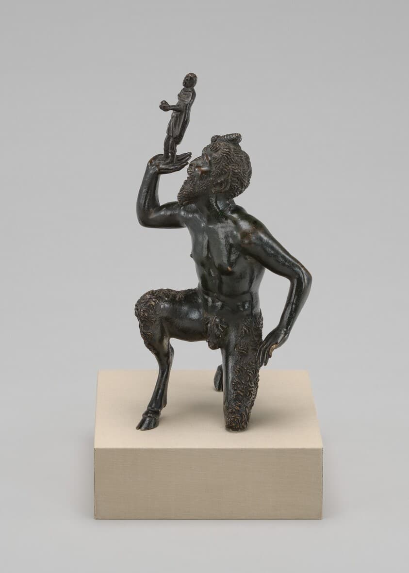 Kneeling Satyr Supporting the Figure of an Emperor — Severo da Ravenna