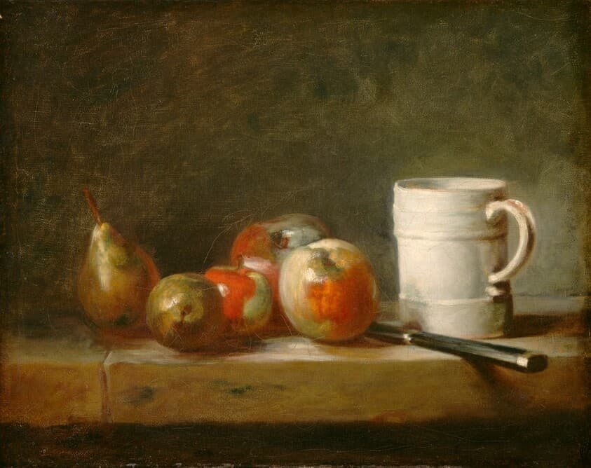 Still Life with a White Mug — Jean Siméon Chardin
