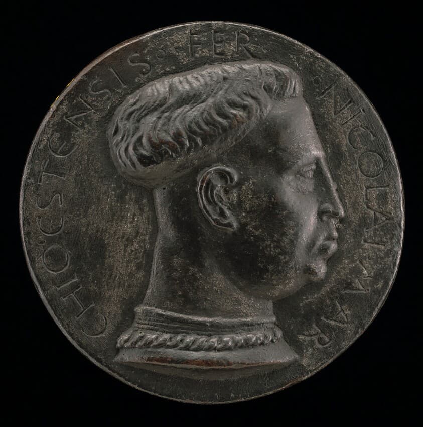 Niccolo III d'Este, 1383-1441, Marquess of Ferrara 1393 [obverse] — Amadio da Milano