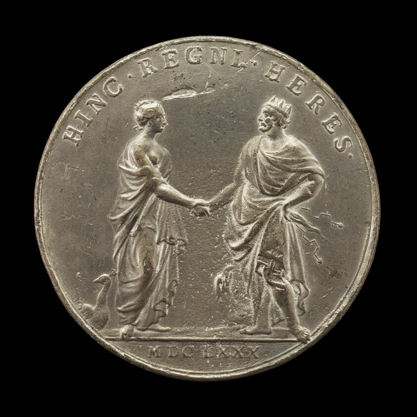 Juno Sealing Marriage Pact with Jupiter [reverse] — Arvid Karlsteen