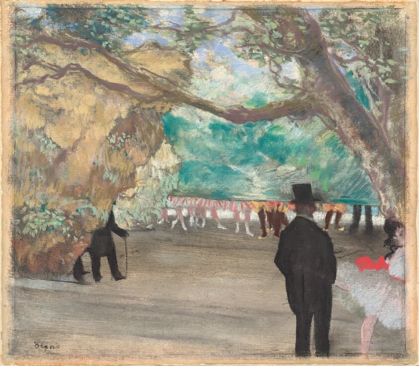 The Curtain — Edgar Degas