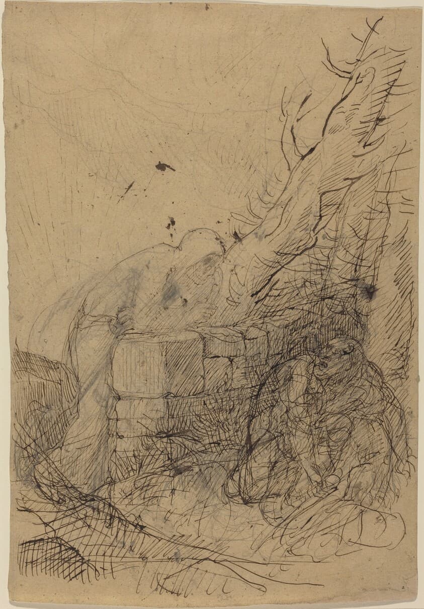 Death and the Woodcutter — Alphonse Legros