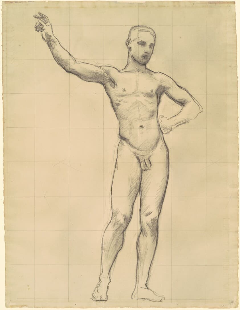 Study of Apollo for "Apollo and the Muses" — John Singer Sargent
