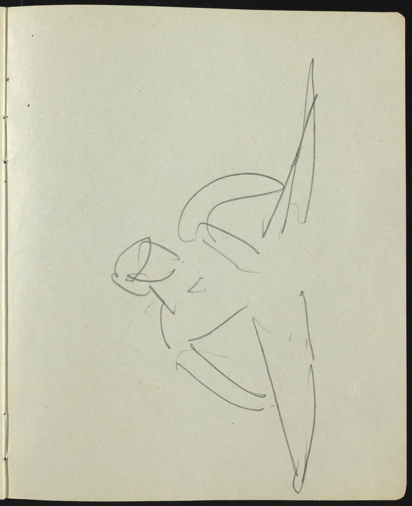 Dancers and Performers (Page from a Sketchbook) — Ernst Ludwig Kirchner