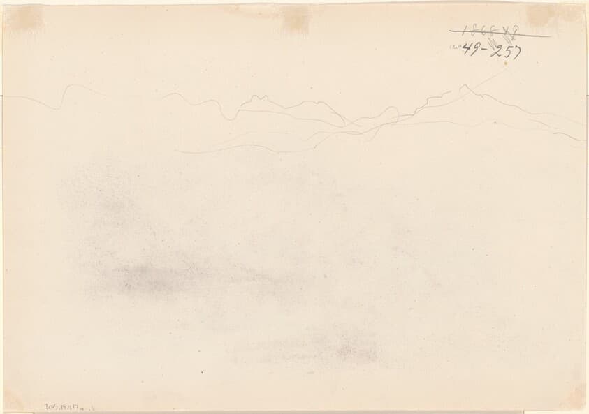 Mountains [verso] — John Singer Sargent