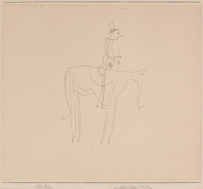 Komischer Reiter (Comic Rider) — Paul Klee