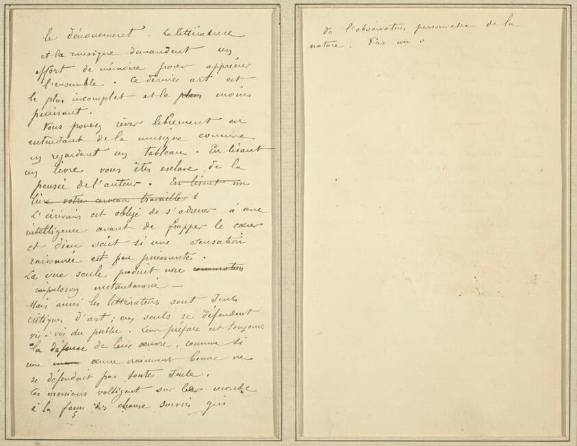 Manuscript Pages [verso] — Paul Gauguin