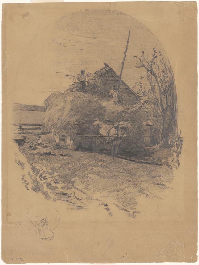 Polling [recto] — Walter Shirlaw