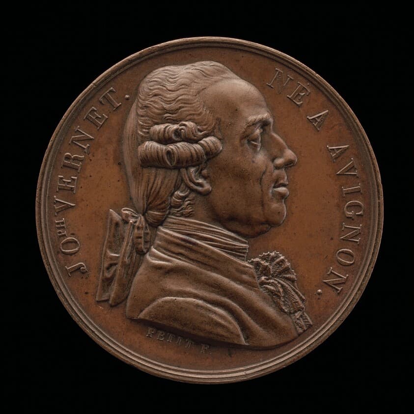 Claude-Joseph Vernet, 1714-1789, Painter [obverse] — Louis Michel Petit