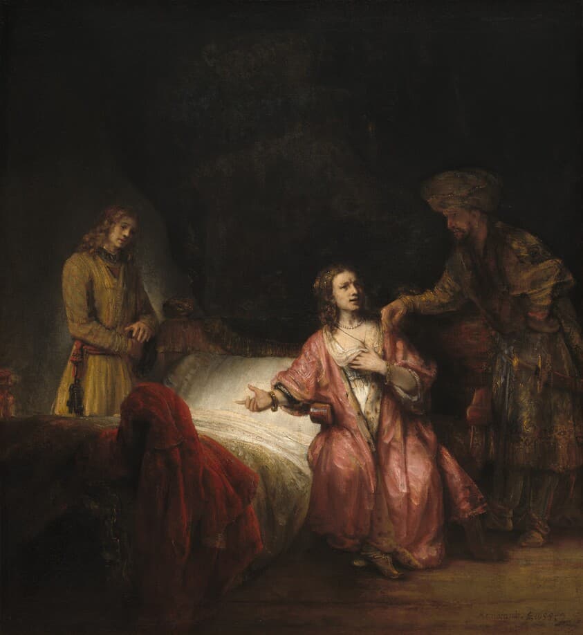 Joseph Accused by Potiphar's Wife — Rembrandt Workshop