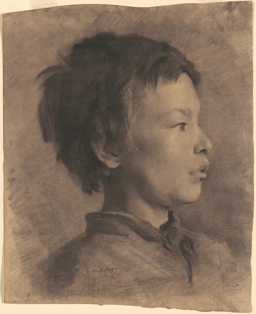 Head of a Boy — Gari Melchers