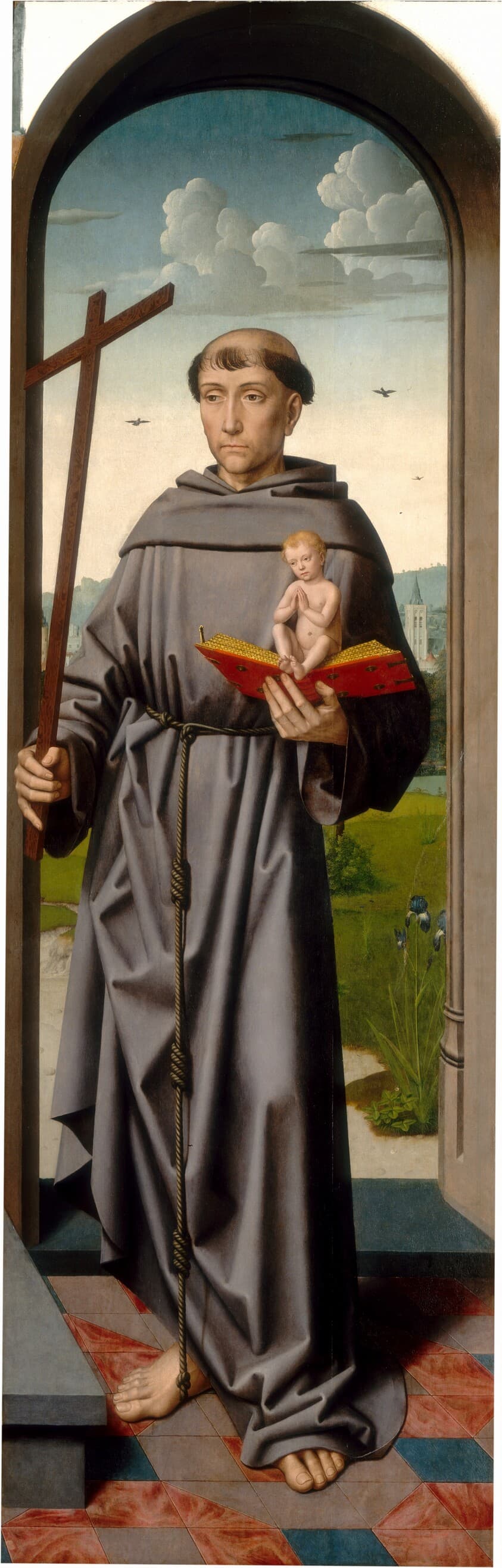 The Saint Anne Altarpiece: Saint Anthony of Padua [right panel] — Gerard David and Workshop