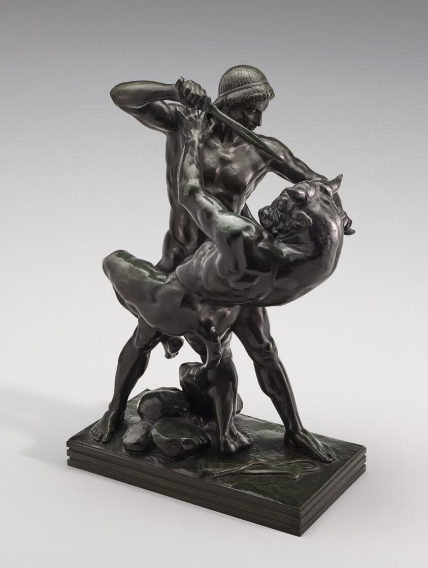 Theseus Fighting the Minotaur — Antoine-Louis Barye