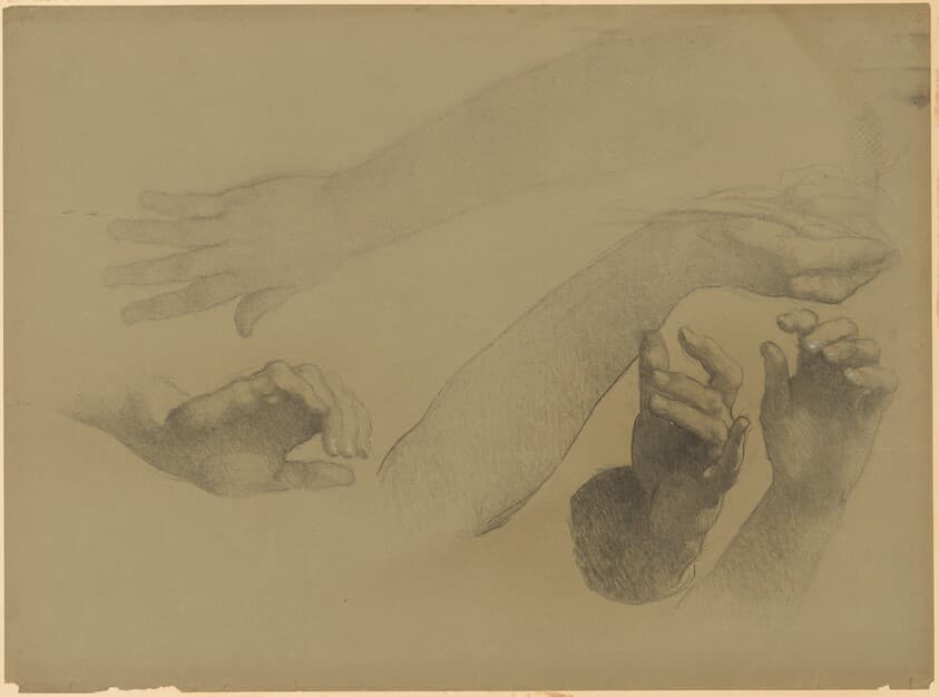 Study of Hands — Edwin Howland Blashfield