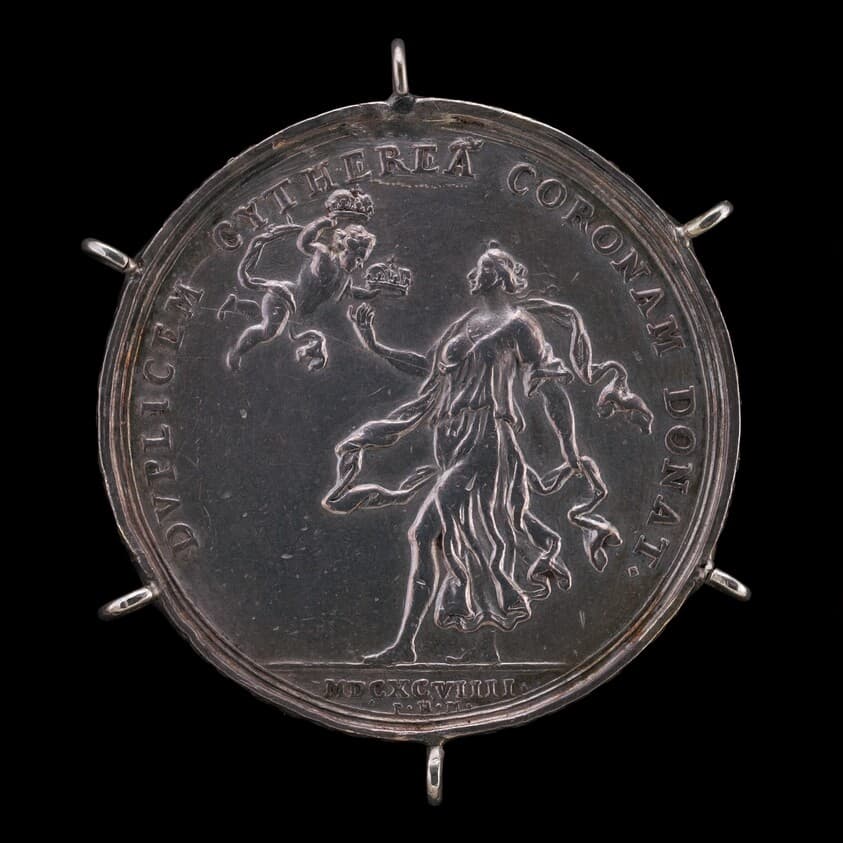 Venus and Cupid Bestowing Two Crowns [reverse] — Philipp Heinrich Müller