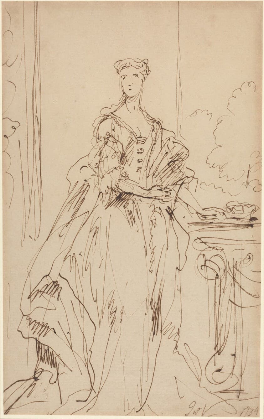 Portrait of a Standing Lady — John Vanderbank