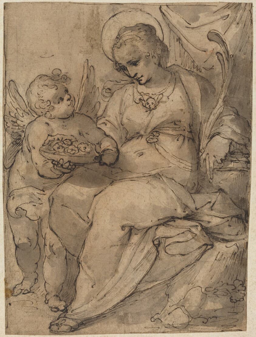 Martyr with an Angel — Jacob Matham