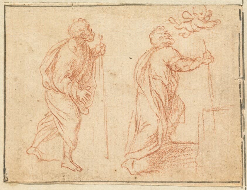 An Apostle Guided by an Angel — Agostino Masucci