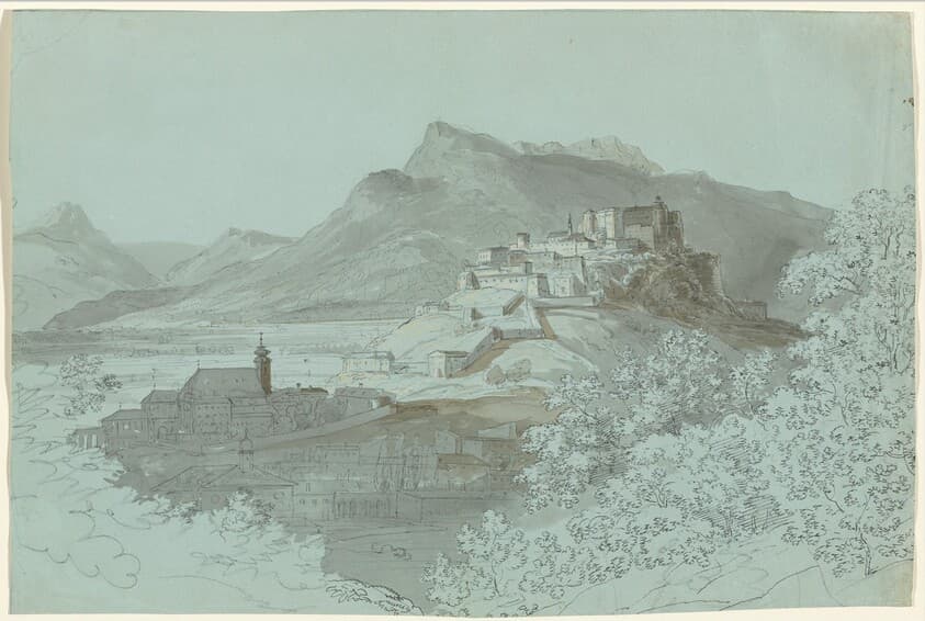 View of Salzburg — Johann Georg von Dillis