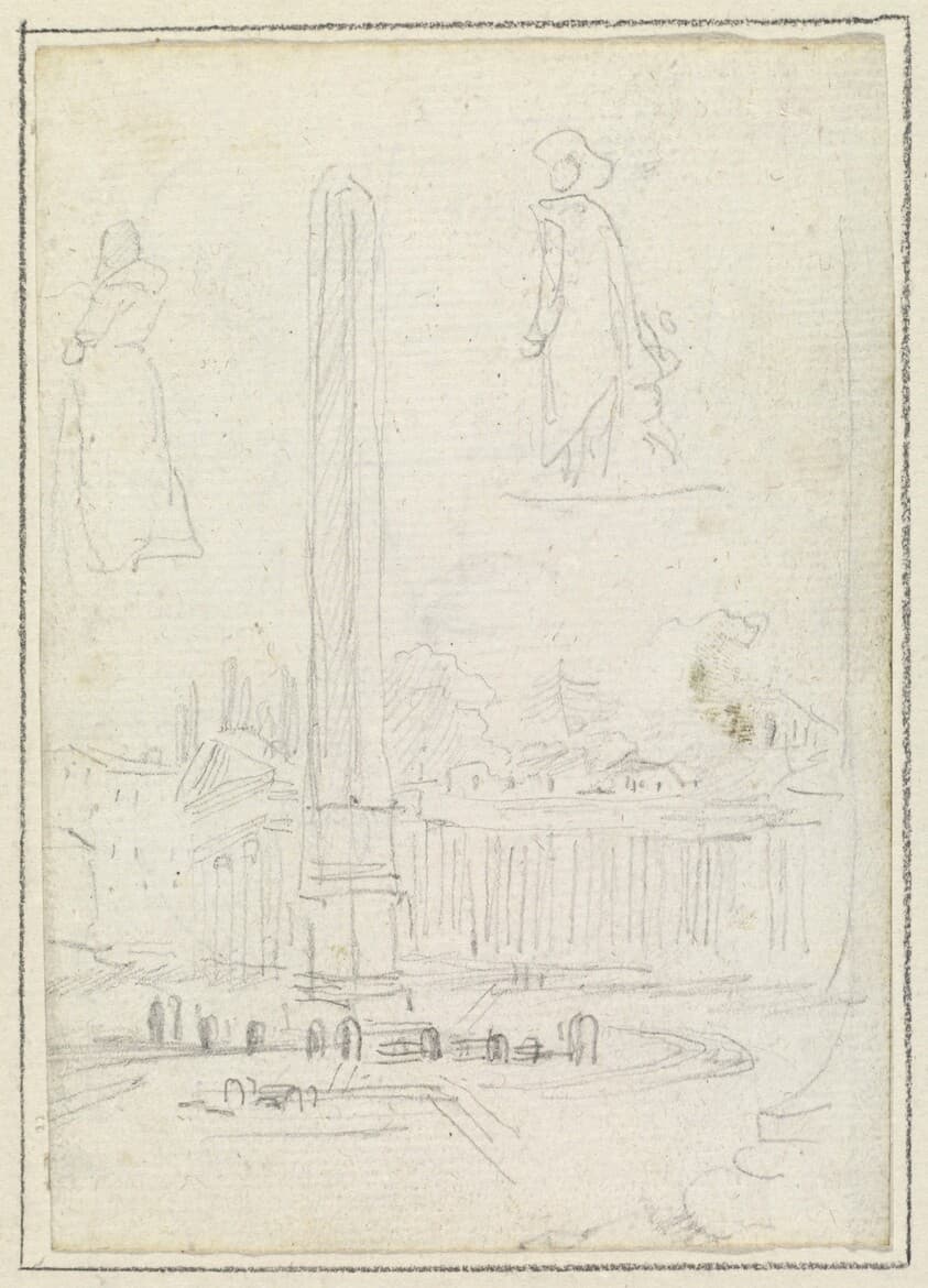 The Obelisk in Saint Peter's Square — Hubert Robert