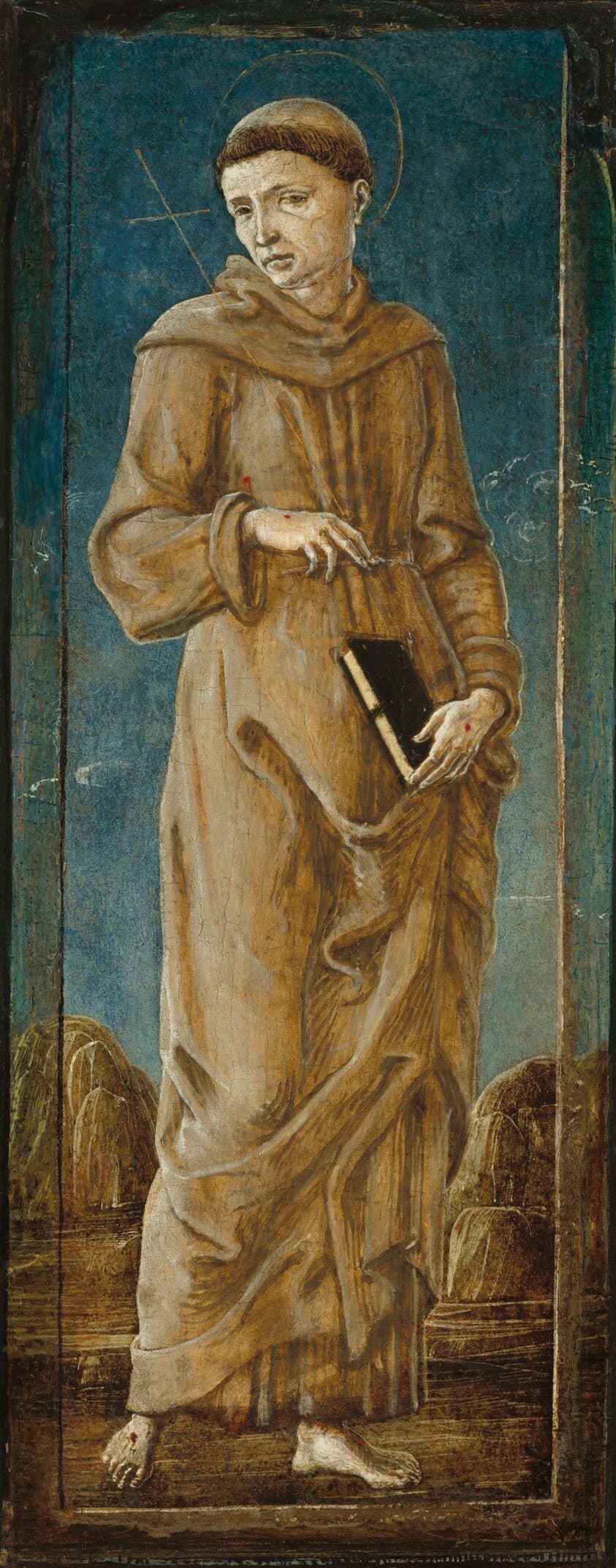 Saint Francis [far left panel] — Cosmè Tura