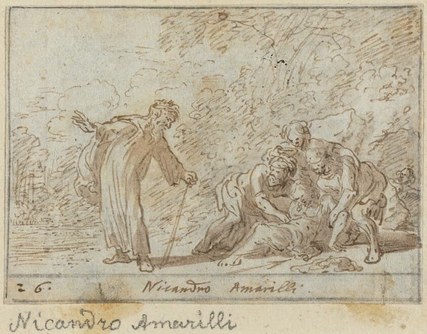 Nicandro and Amarilli — Johann Wilhelm Baur