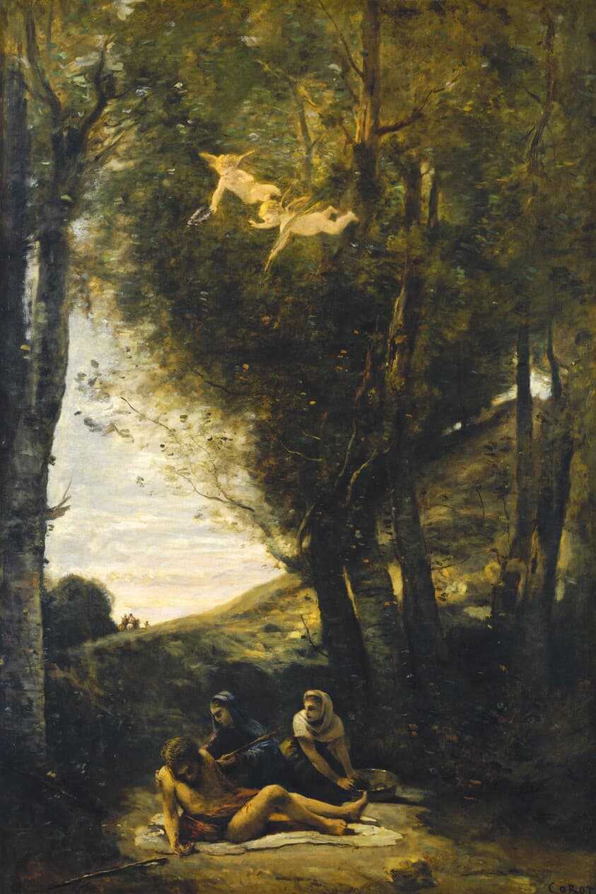 Saint Sebastian Succored by the Holy Women — Jean-Baptiste-Camille Corot