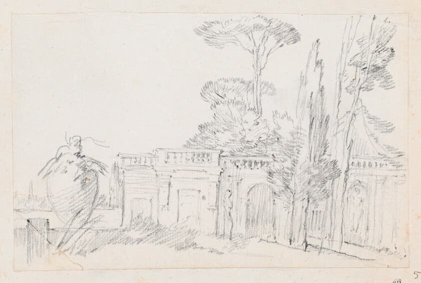 Gardens of an Italian Villa — Joseph-Marie Vien