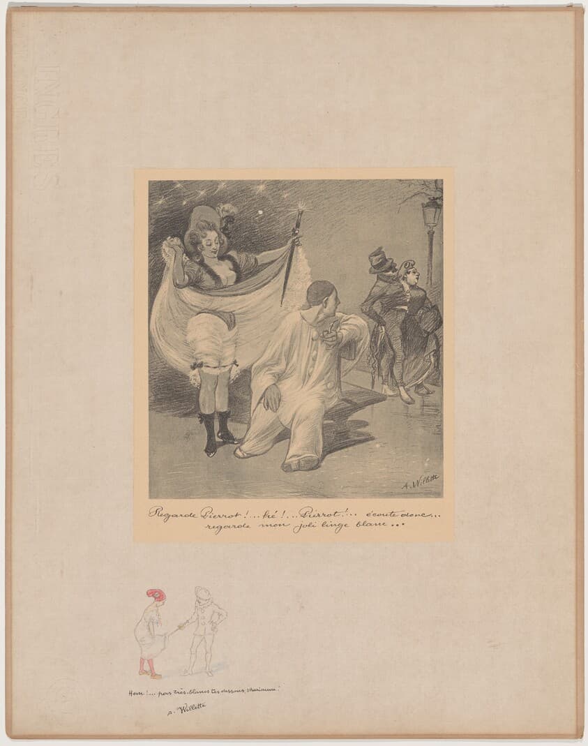 Hein! Pas très blancs tes dessous... (Hmm! Your Underwear Isn't Very White) — Adolphe Léon Willette