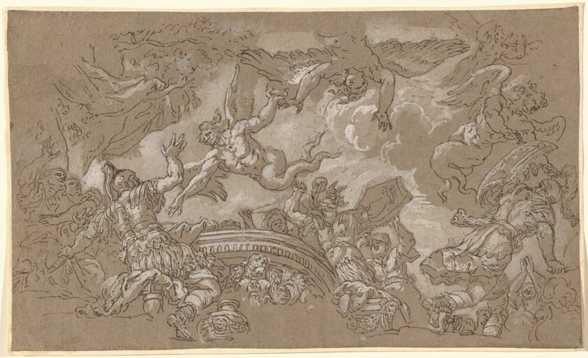 The Harpies Attacking Aeneas and His Companions — Johann Carl Loth
