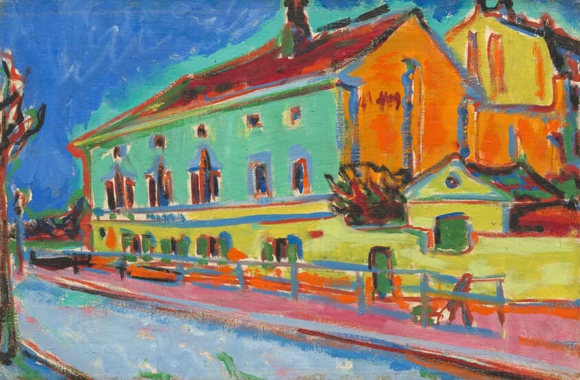Dance Hall Bellevue [obverse] — Ernst Ludwig Kirchner