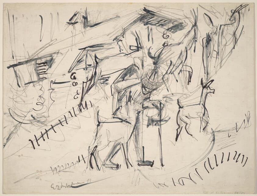 Goatherd with Goats — Ernst Ludwig Kirchner