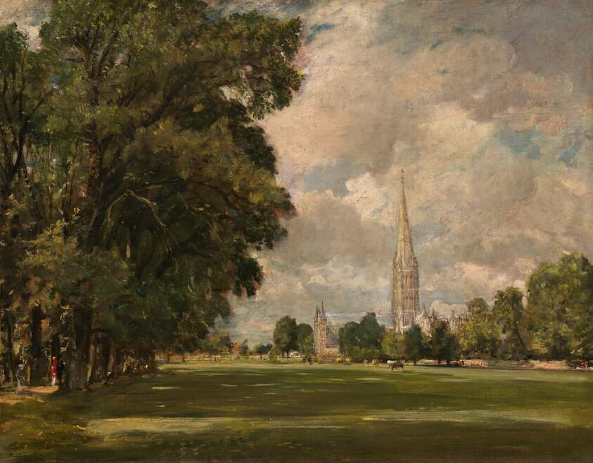 Salisbury Cathedral from Lower Marsh Close — John Constable