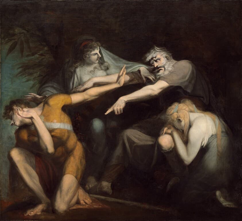 Oedipus Cursing His Son Polynices — Henry Fuseli