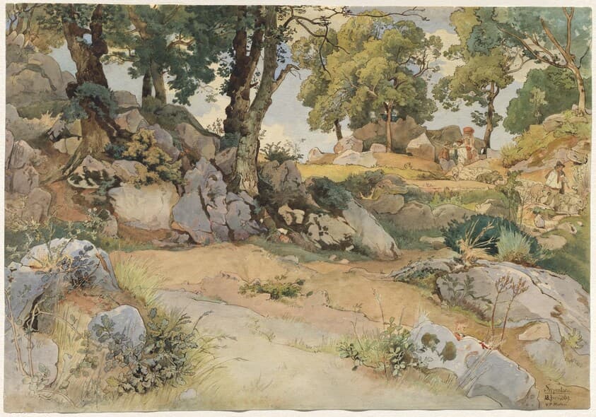 Rocks and Oaks in the Serpentara — Victor Paul Mohn