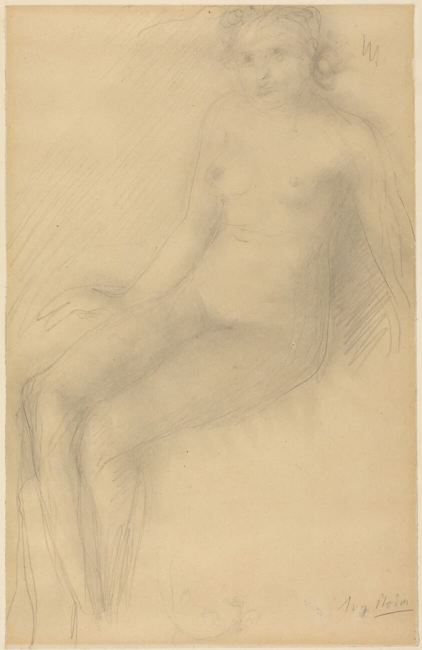 Seated Female Nude — Auguste Rodin