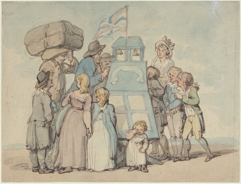 The Peep Show — Thomas Rowlandson