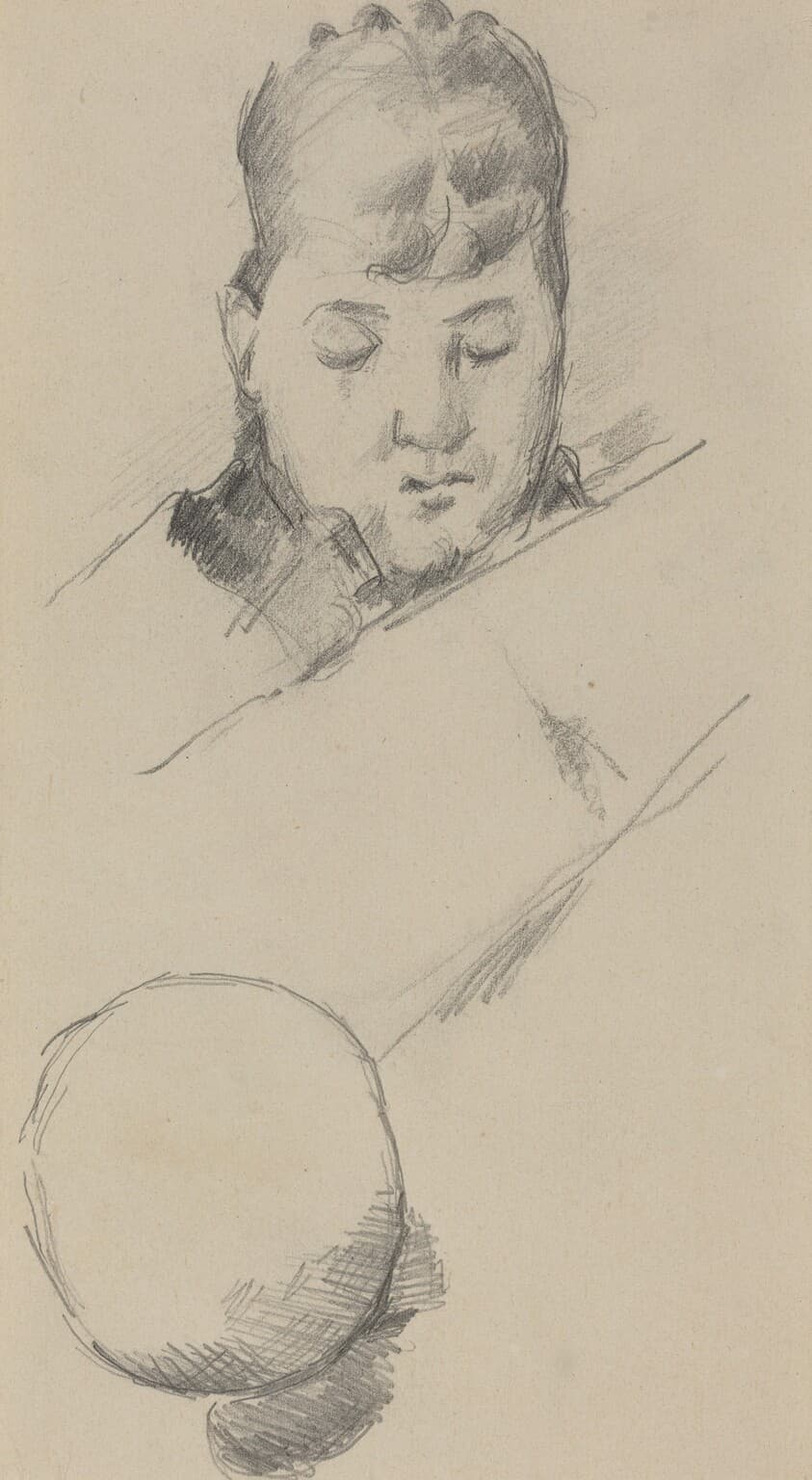 Bust of Madame Cezanne [verso] — Paul Cezanne