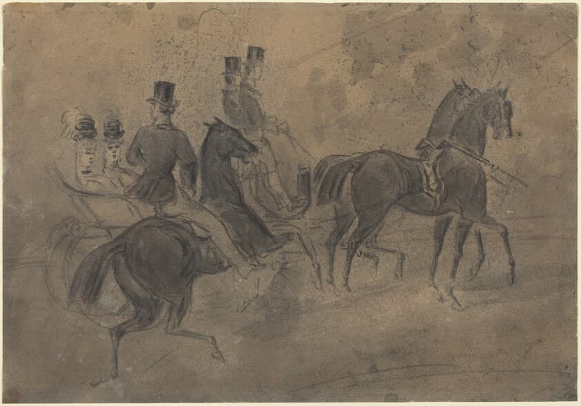 An Open Carriage — Constantin Guys